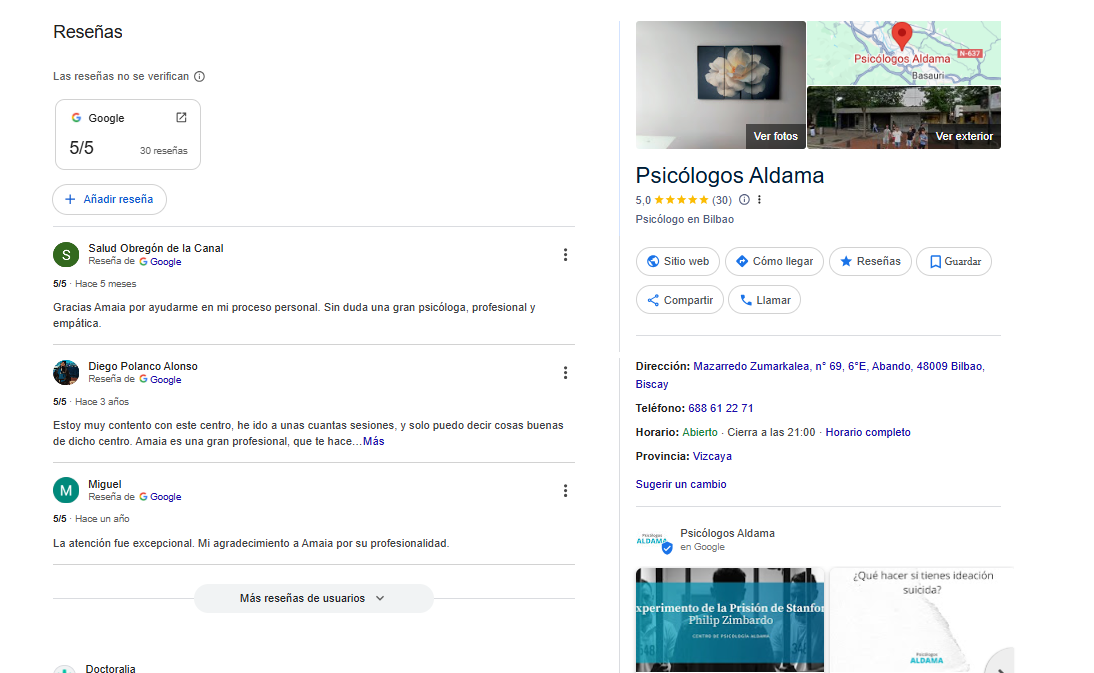 mejores psicologos bilbao