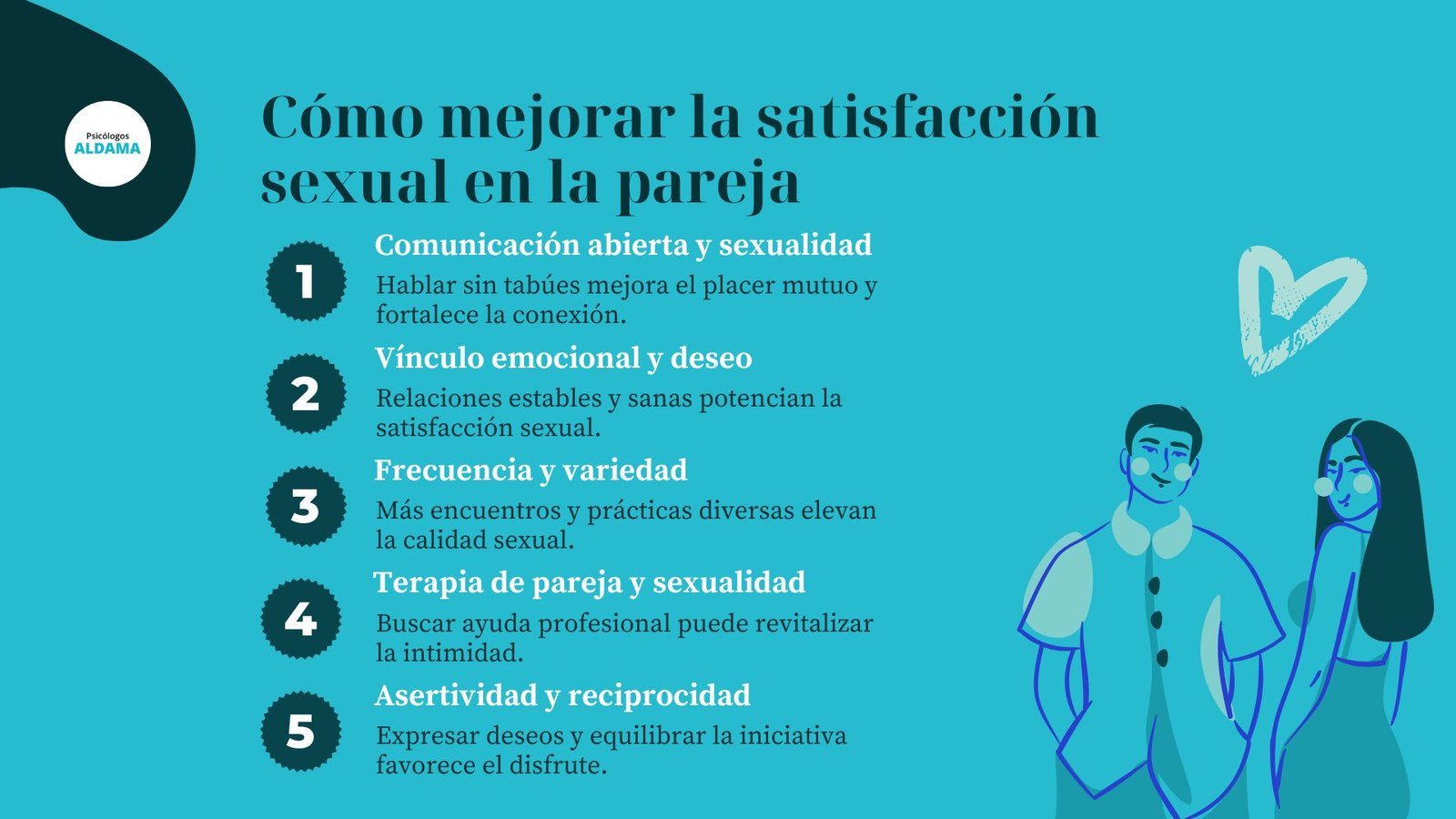 mejorar la satisfacción sexual en pareja