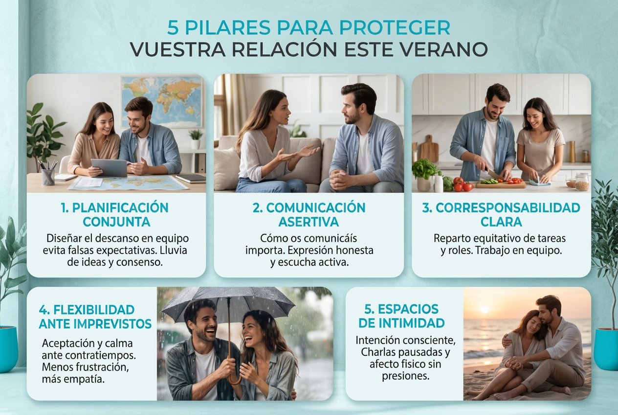 5 pilares para porteger la relacion en verano